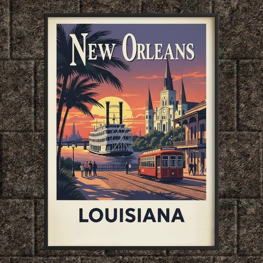 1960  New Orleans Wall Poster