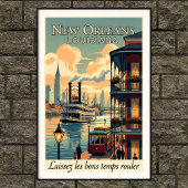 1960 New Orleans Wall Poster