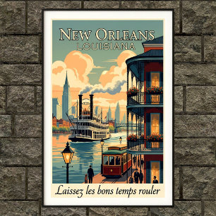 1960  New Orleans Wall Poster
