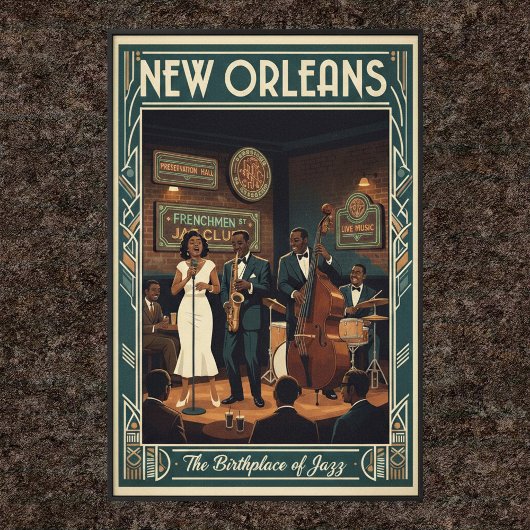 1960  New Orleans Wall Poster