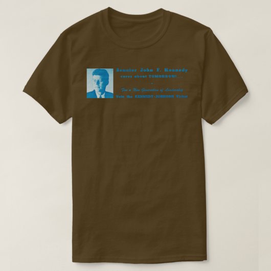 1960 Nieuwe Leiderschap John F Kennedy T-shirt (Design voorkant)