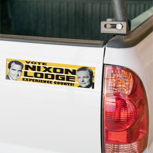 1960 Nixon Lodge Experience Counts Bumpersticker (Op Truck)