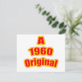 1960 Origineel Rood Kaart (Staand voorkant)