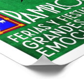 1960 Pamplona Spain Running of the Bulls Poster (Hoek)