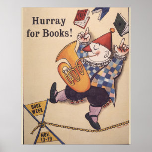 1960 Poster van de boekweek van kinderen