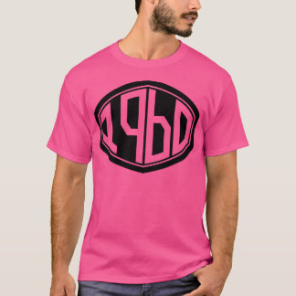 1960 Retro Hipster Verjaardag T-shirt