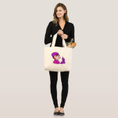 1960 secretaris-generaal Girl Grote Tote Bag (Voorkant (model))