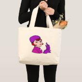 1960 secretaris-generaal Girl Grote Tote Bag (Voorkant (product))