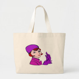 1960 secretaris-generaal Girl Grote Tote Bag