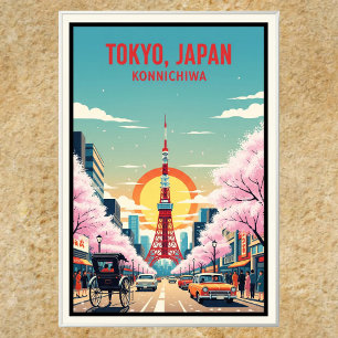 1960 Tokyo Japan Travel Poster