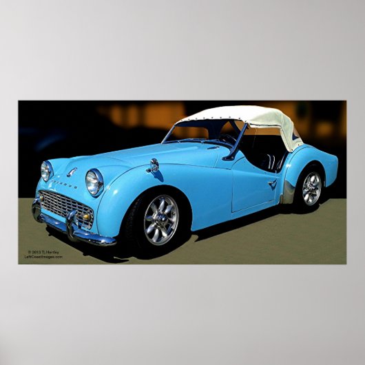 1960 TRIUMPH TR3-POSTER POSTER (Voorkant)