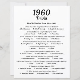 1960 Trivia spel