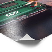 1960 Trucks Nostalgie op Dirt Road Custom Names Foto Afdruk (Hoek)