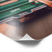 1960 Trucks Rijden Dirt Road met aangepaste namen Foto Afdruk (Hoek)