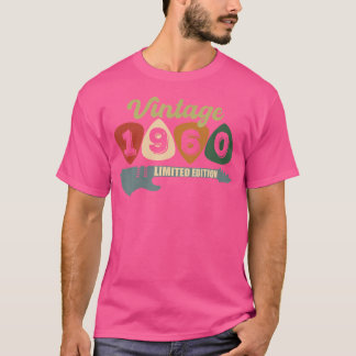  1960 Verjaardag Retro Gitaar Verjaardag Party T-shirt