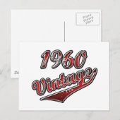 1960 Vintage Briefkaart (Voorkant / Achterkant)