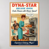 1960 Vintage Dyna-Star Oven Advertising Poster (Voorkant)