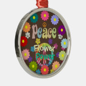 1960, vrede, ventilatorkracht, retrodesign metalen ornament (Rechts)