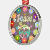 1960, vrede, ventilatorkracht, retrodesign metalen ornament (Links)