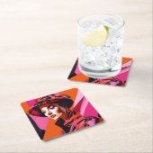 1960 Vrouwen Abstracte kunst kleding Onderzetter S (Insitu)