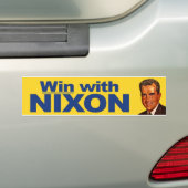 1960 Win met Nixon Bumpersticker (Op auto)