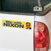 1960 Win met Nixon Bumpersticker (Op Truck)