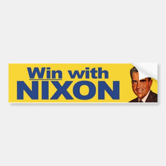 1960 Win met Nixon Bumpersticker (Voorkant)