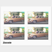 1960PlymouthWithFrameAndText2LG.JPG Rechthoekige Sticker (Vel)