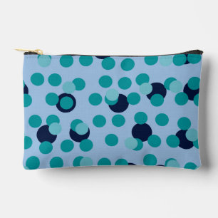 1960s-70s Pop Geometrische Midden-Eeuwse Teal Bell Etui