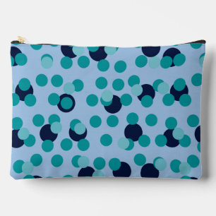 1960s-70s Pop Geometrische Midden-Eeuwse Teal Bell Etui