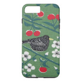 1960s Bird Cherry  Barkcloth Phone Case (Achterkant)