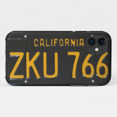 1960's CA License Bord iPhone Case (Achterkant (horizontaal))