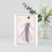 1960s Dress Mode Design Briefkaart (Staand voorkant)