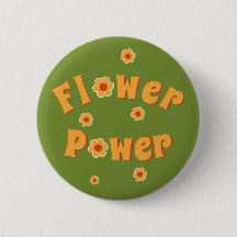 1960's Flower Power Badge