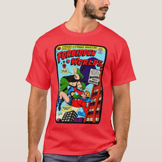 1960's "Forbidden Worlds" Comic T-Shirt  (Voorkant)