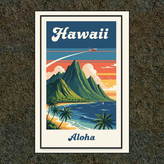 1960s  Hawaiian Travel Poster