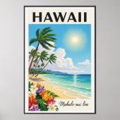 1960s  Hawaiian Travel Poster (Voorkant)