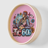 1960s hippie meisje vrede teken vingers kunst (Hoek)