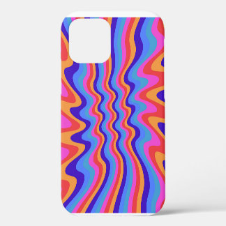 1960s Hippie Trippy Retro Behang iPhone 12 Hoesje