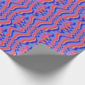 1960s Hippie Trippy Retro Wallpaper Cadeaupapier (Hoek)