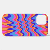 1960s Hippie Trippy Retro Wallpaper Case-Mate iPhone Case (Achterkant (horizontaal))