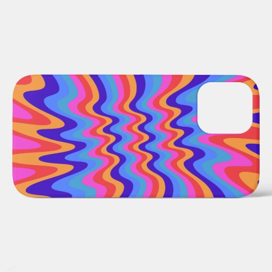 1960s Hippie Trippy Retro Wallpaper Case-Mate iPhone Case (Achterkant (horizontaal))