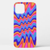 1960s Hippie Trippy Retro Wallpaper Case-Mate iPhone Case (Achterkant)