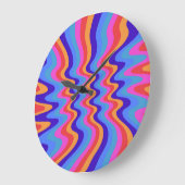 1960s Hippie Trippy Retro Wallpaper Grote Klok (Hoek)