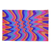 1960s Hippie Trippy Retro Wallpaper Kussensloop (Achterkant)