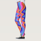 1960s Hippie Trippy Retro Wallpaper Leggings (Links)