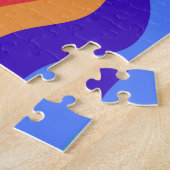 1960s Hippie Trippy Retro Wallpaper Legpuzzel (Zijkant)