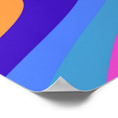 1960s Hippie Trippy Retro Wallpaper Poster (Hoek)