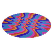 1960s Hippie Trippy Retro Wallpaper Snijplank (Hoek)