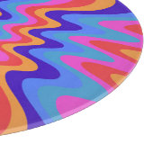 1960s Hippie Trippy Retro Wallpaper Snijplank (Hoek)
